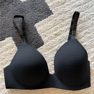 Victoria's Secret Black Bra with Gold Accents